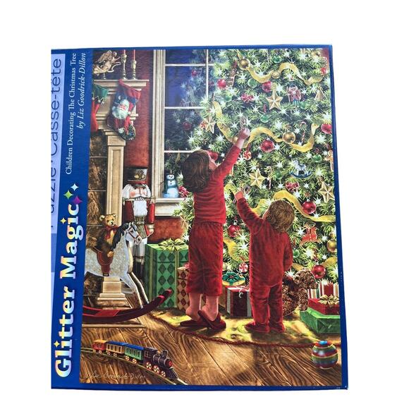 Bits & Pieces Glitter Magic Decorating Christmas Tree 1000 pc Jigsaw Puzzle - Picture 3 of 8
